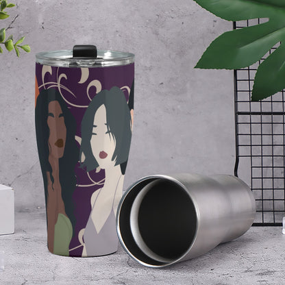 Cone Tumbler 30oz Irish Woman, Black Woman, Korean Woman, Japanese Woman (Designed by Dunbi)