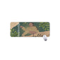 Mouse Pad Plus Size Black Woman with Flowers, Green, Grace, Beauty (Designed by Dunbi)