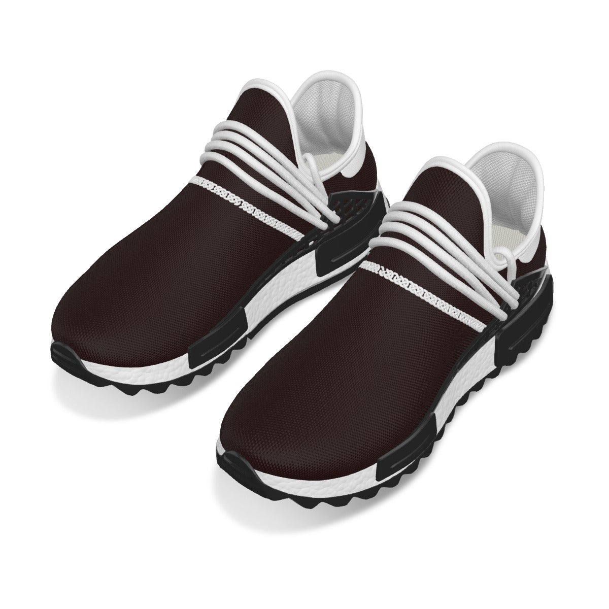 Women's Mesh Sneakers Chocolate amd Wine (Designed by Dunbi) Yoycol