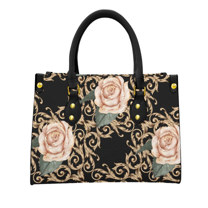 PU Handbag Black Rococo Rose (Designed by Dunbi) Yoycol