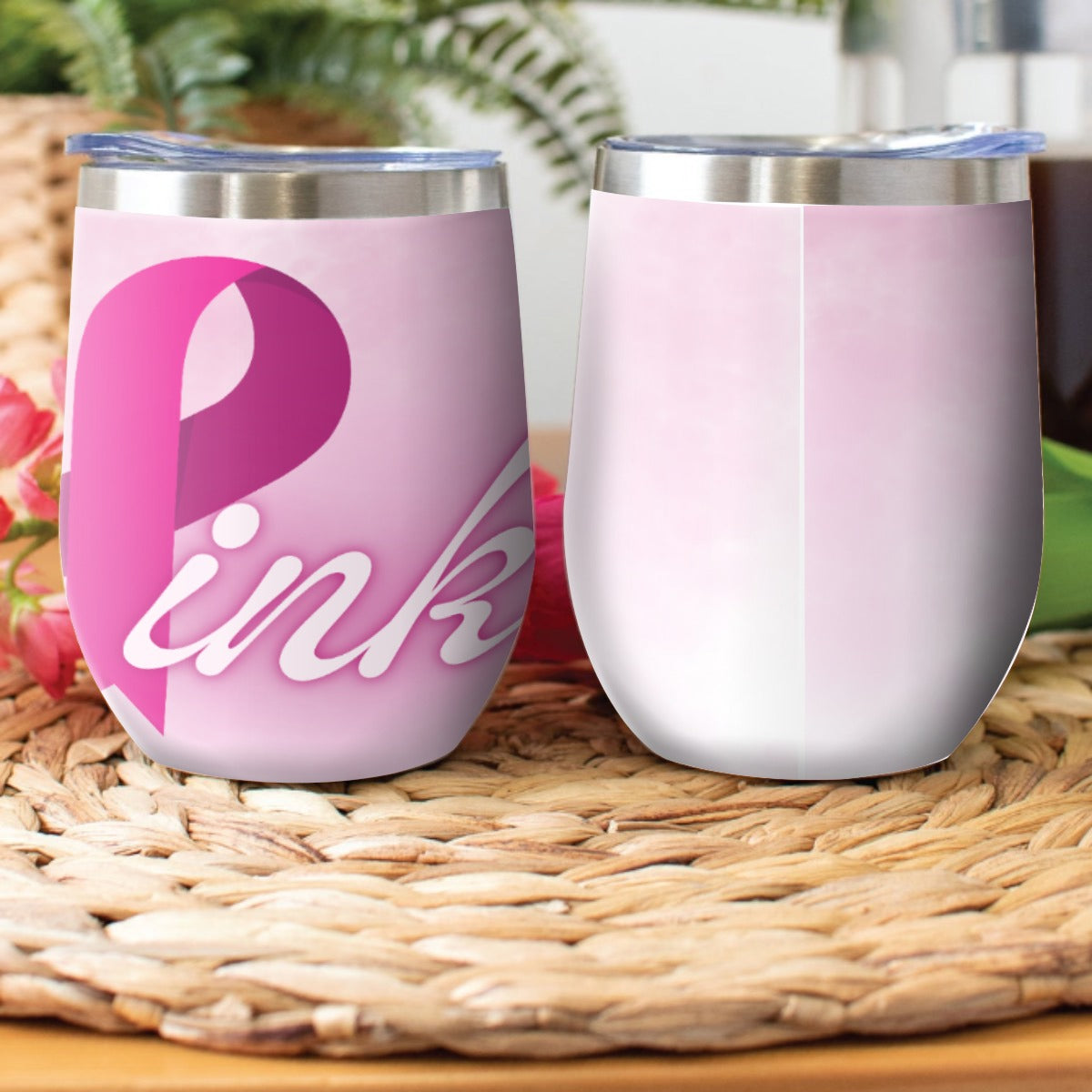 Stainless Steel Cup Pink Breast Cancer Awareness (Designed by Dunbi) Yoycol