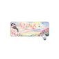 Mouse Pad Plus Size Pastel Pink, Breast Cancer Awareness, Open Field, Day, Birds, Flowers, Bows and Ribbons, Watercolor Sunlight (Designed by Dunbi)