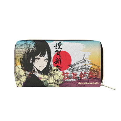 Mini Purse Japan, Japanese, Yellow, Blue, Purple, Orange, Day, Early Morning, Sunrise, Japan Flag, Sunrise Rainbow, Crane, Architecture, Pretty Girl, Tiger, Kanji (Designed by Dunbi)