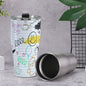 Cone Tumbler 30oz Back to School, Composition Notebook Style, Doodles, Scribbles, Writing, Girl, Pink (Designed by Dunbi)