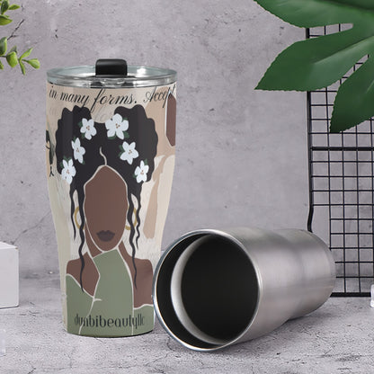 Cone Tumbler 30oz Black Woman, Asian Woman, Muslim Woman, Elegance, Beauty (Designed by Dunbi)