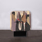 All-Over Print Square Shape Wood Clock Black Men, Music, Sophistication, Style, Youth, (Designed by Dunbi)