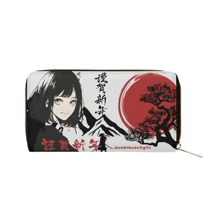 Mini Purse Japan, Japanese, Red, Samurai, Pretty Girl, Tiger, Kanji, Mountains (Designed by Dunbi)