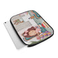 iPad Bag Girl, Tea Party, Happy, Cute, Cake, Macarons, Cupcake, Tea, Snacks, Party, Bow, Parfait, Dessert (Designed by Dunbi)