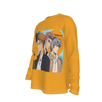 All-Over Print Men's Long Sleeve T-Shirt  Anime, Nostalgia, Guy Crush, Boys, Emotions, Friendship, Handsome (Designed by Dunbi)