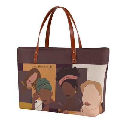 Women's Tote Bag | Diving Cloth Afro Latinas, Latinas, Community, Beauty, Grace, Style, Fashion. Trendsetters (Designed by Dunbi)