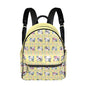 Small Size Backpack Kawaii Cat, Anime Style, Cartoon, Emotions, Happy, Sad, Angry, Laughing, Yellow Background (Designed by Dunbi)