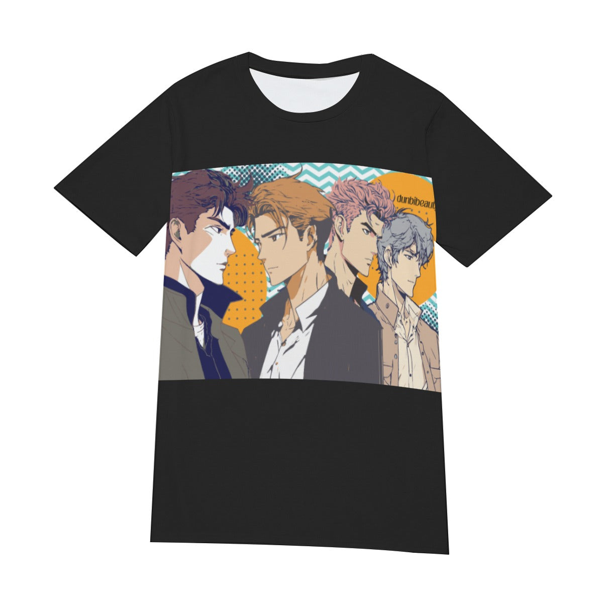 All-Over Print Men's O-Neck T-Shirt | 190GSM Cotton  Anime, Nostalgia, Guy Crush, Boys, Emotions, Friendship, Handsome (Designed by Dunbi)