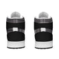 Men's Synthetic Leather Stitching Shoes Purplish Gray Plaid (Designed by Dunbi) Yoycol