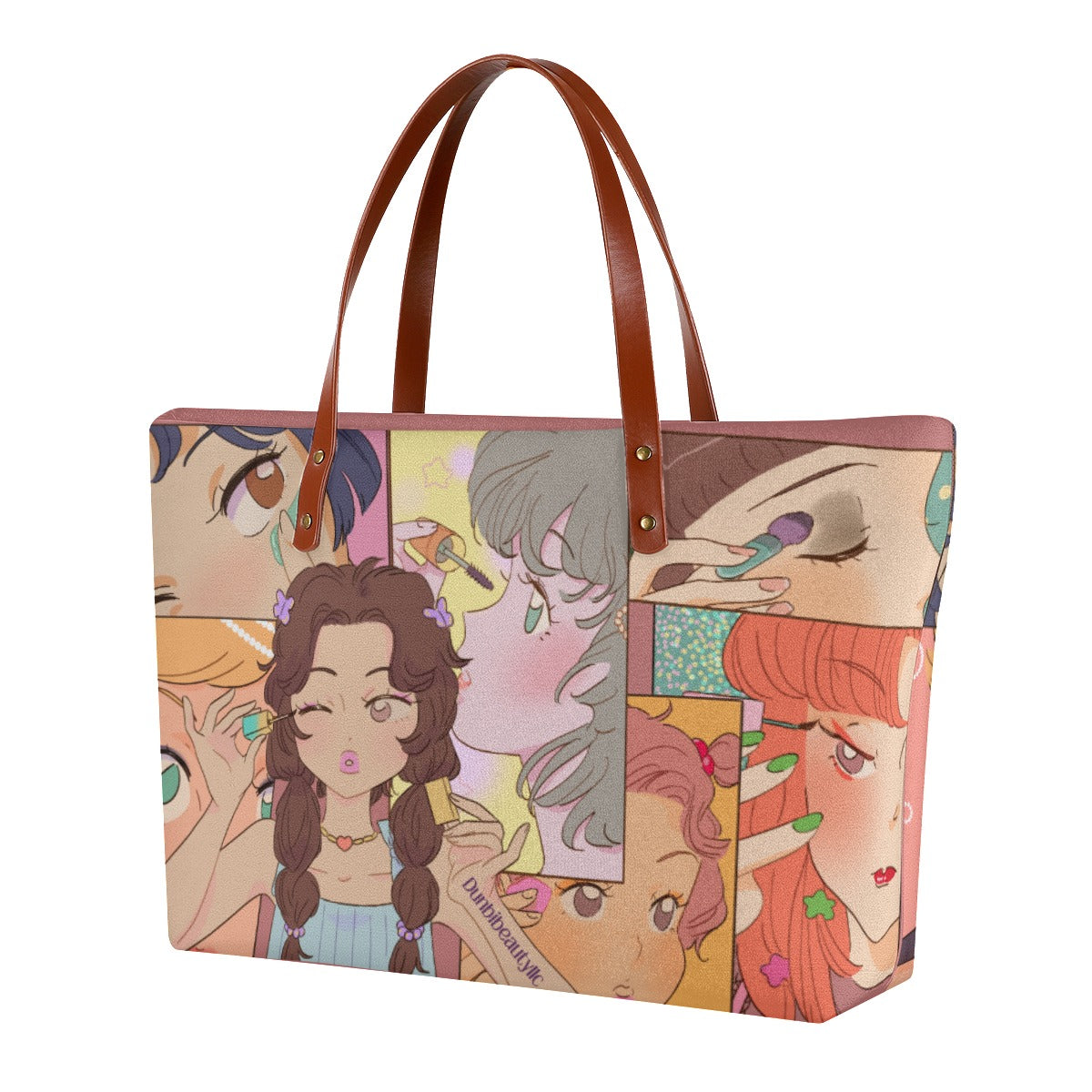 Women's Tote Bag | Diving Cloth Kawaii, Anime, Japanese, Girl, Makeup, Beauty, Fun, Sleepover, Feminine, Fun, Cute (Designed by Dunbi)