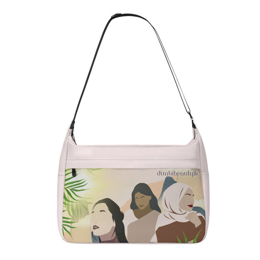 Messenger Bag Korean Woman, Indian Woman, Arab Woman, Peace, Happiness, Beauty (Designed by Dunbi)