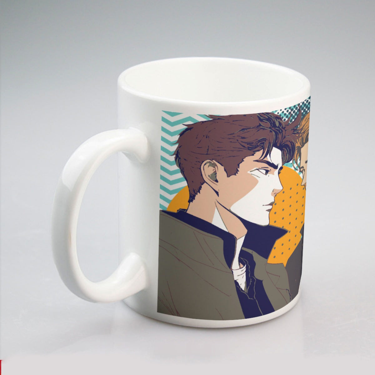 All-over print mug  Anime, Nostalgia, Guy Crush, Boys, Emotions, Friendship, Handsome (Designed by Dunbi)