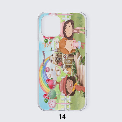 iPhone14 Series Mobile Phone Case | TPU Watercolor, Candy, Pastel, Lollypops, Chocolate, Treats, Dessert, Girls, Friends, Rainbow, Candy Shop, Hot Air Balloon, Cake Pops, Chocolate Clouds (Designed by Dunbi)