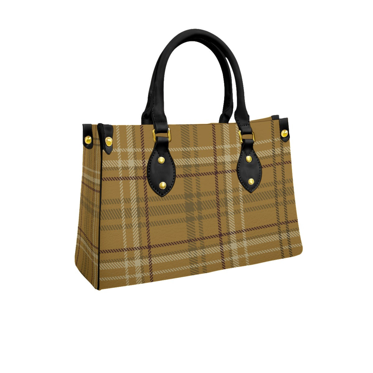 PU Handbag Burnt Orange Plaid (Designed by Dunbi) Yoycol