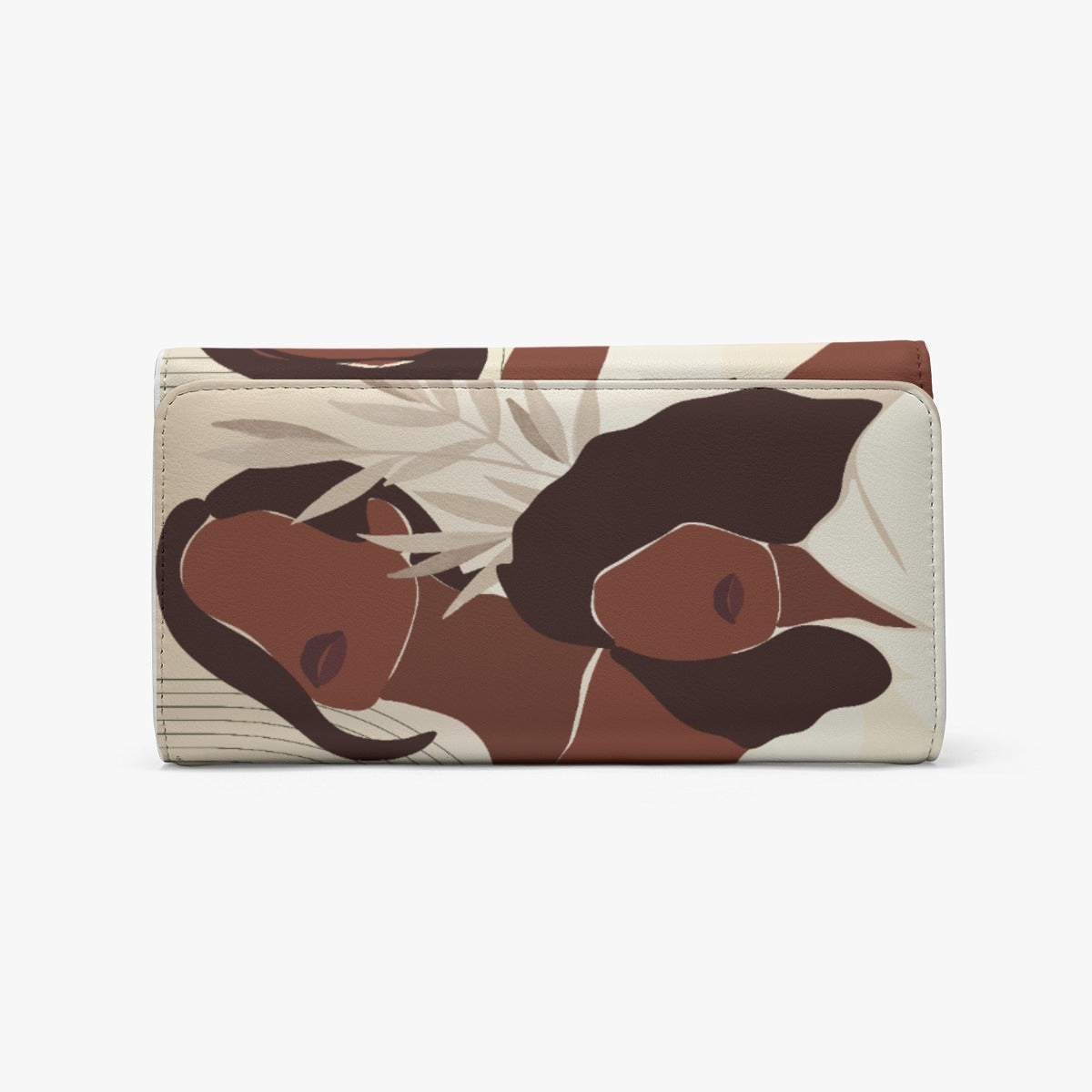 Foldable Wallet Black Women, Friends, Beige, Cream, Unity, Melanin, Brown Skin, Unique (Designed by Dunbi)