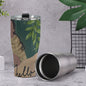 Cone Tumbler 30oz Black Woman with Flowers, Green, Grace, Beauty, (Designed by Dunbi)