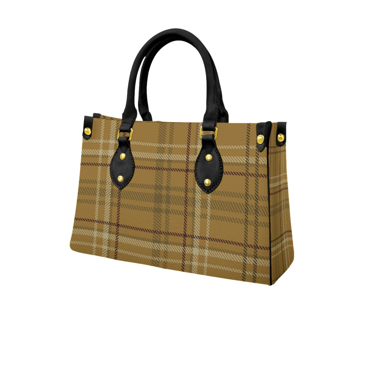 PU Handbag Burnt Orange Plaid (Designed by Dunbi) Yoycol