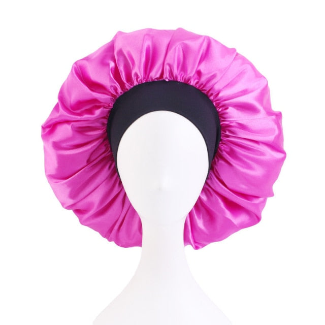 Women Satin Round Cap Sleep Hat Hair Protection Care Zendrop