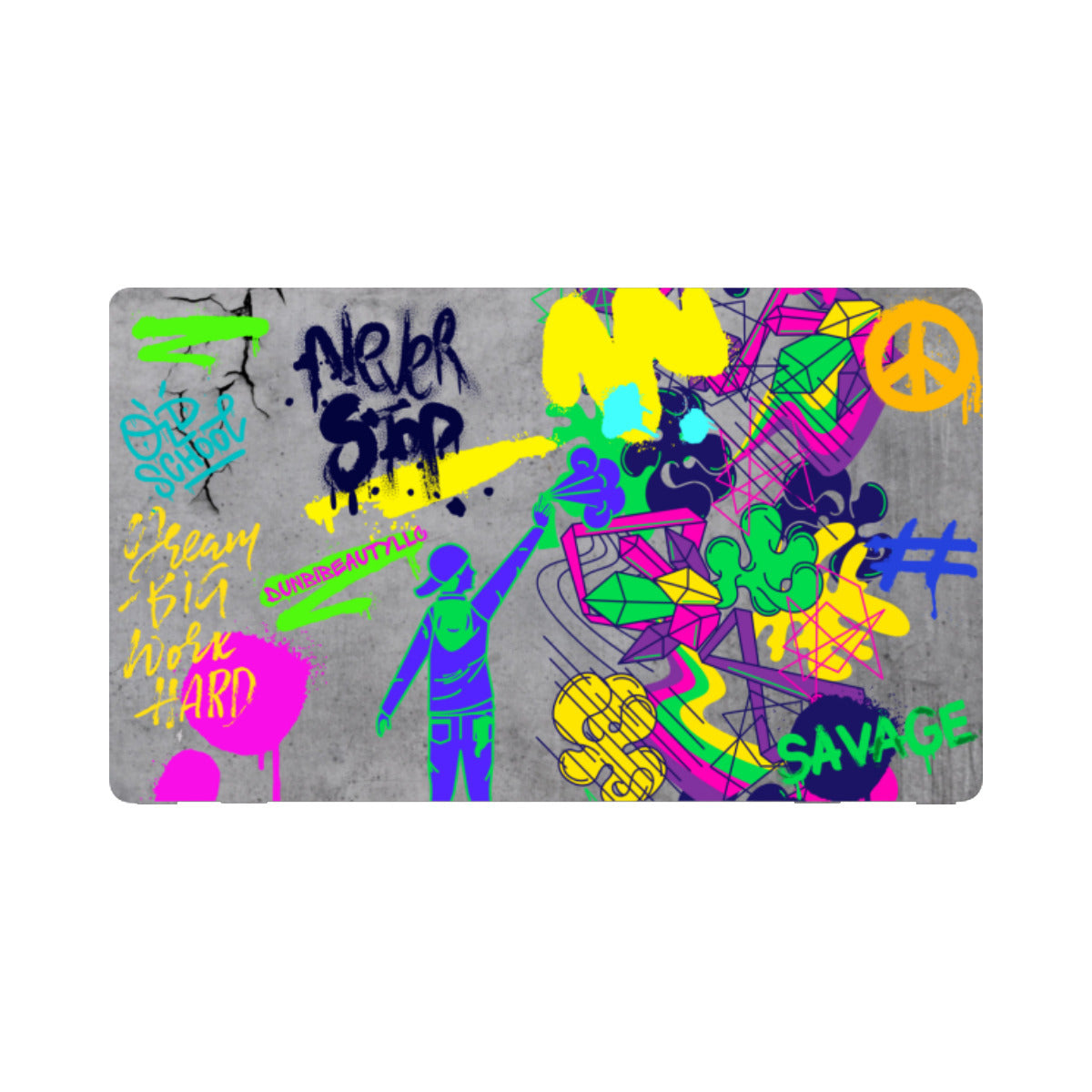 Nintendo Switch Game Console Stickers ｜PVC - Graffiti, Paint, Art, Spray Painting, Don't Give Up, Inspirational, Motivational (Designed by Dunbi)