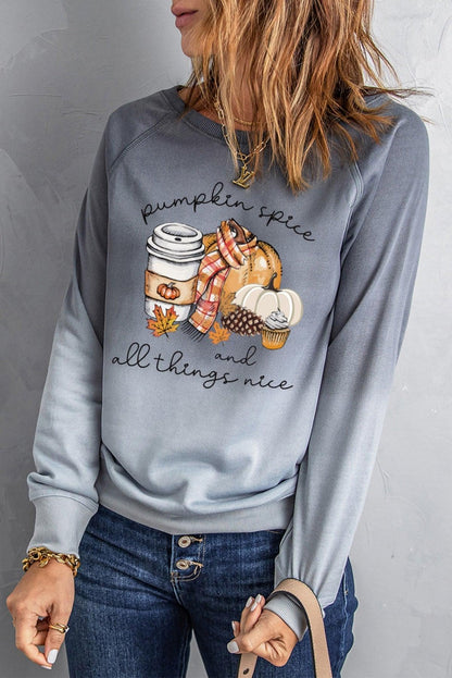 Ombre Crewneck Long Sleeve Sweatshirt Kiwidrop