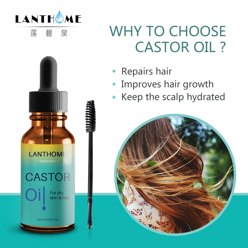 Pure Castor Oil Hair Essential Oil Zendrop