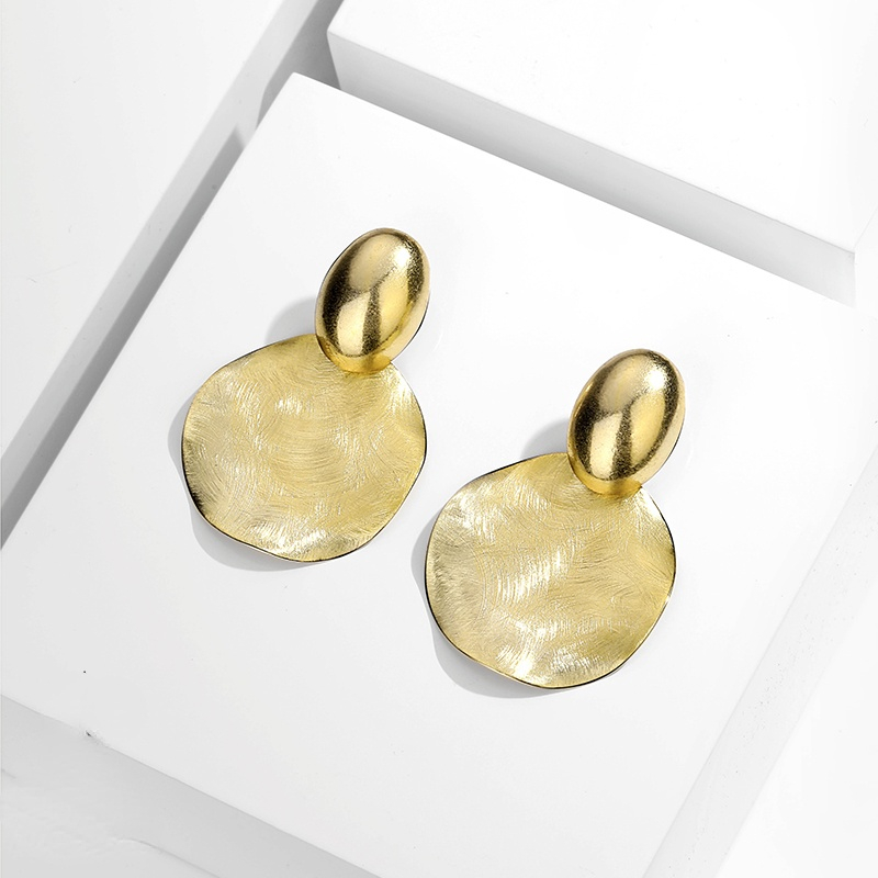 Women's Chunky Metal Earrings Kiwidrop