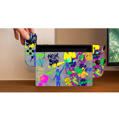 Nintendo Switch Game Console Stickers ｜PVC - Graffiti, Paint, Art, Spray Painting, Don't Give Up, Inspirational, Motivational (Designed by Dunbi)