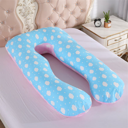 Maternity Pregnant Women Sleeping Support Pillow Cotton Pillowcase U Shape Pillows Pregnancy Side Sleeper Bedding Larnt