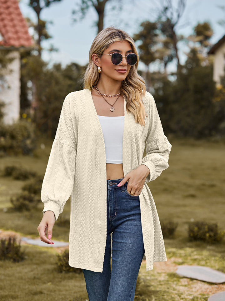 Open Front Longline Cardigan