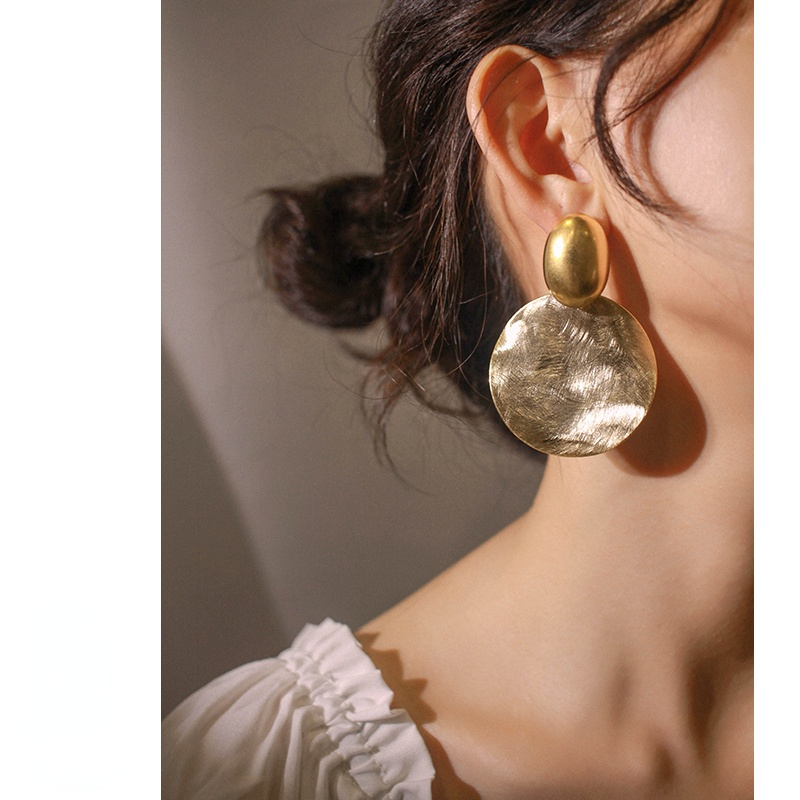 Women's Chunky Metal Earrings Kiwidrop