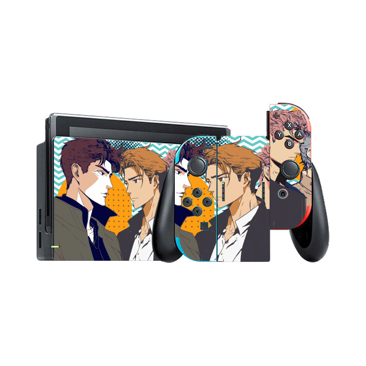 Nintendo Switch Game Console Stickers ｜PVC - Anime, Nostalgia, Guy Crush, Boys, Emotions, Friendship, Handsome (Designed by Dunbi)