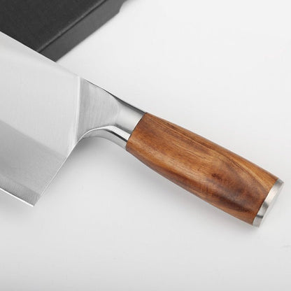 8inch Kitchen Knife Stainless Steel Meat Chopping Cleaver Slicing Vegetables Chinese Chef Knife - DunbiBeauty, LLC