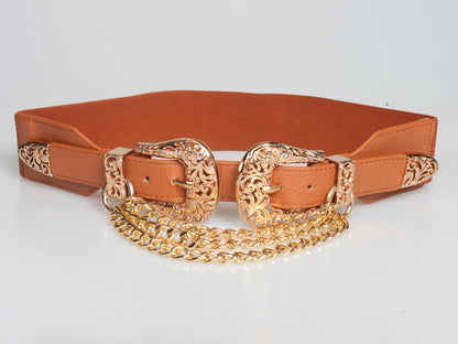 90s Punk Style Fashion Belt with Chains - DunbiBeauty, LLC