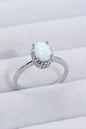 925 Sterling Silver 4-Prong Opal Ring - DunbiBeauty, LLC