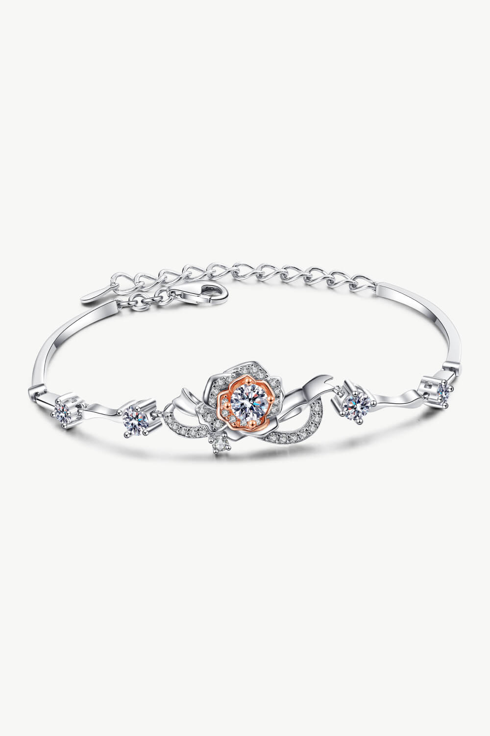 925 Sterling Silver Moissanite Bracelet - DunbiBeauty, LLC