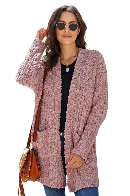 Pebble Beach Textured Cardigan Kiwidrop