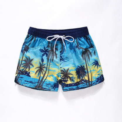 Blue Beach Shorts Quick Dry Swim Shorts Oversized Loose Boxer Shorts DunbiBeauty, LLC