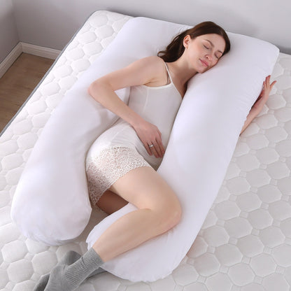 Maternity Pregnant Women Sleeping Support Pillow Cotton Pillowcase U Shape Pillows Pregnancy Side Sleeper Bedding Larnt