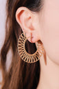 5-Pair Wholesale 18K Gold-Plated Cutout Earrings