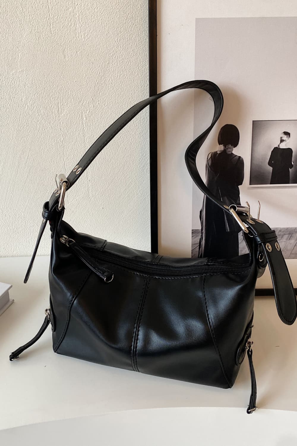 PU Leather Shoulder Bag