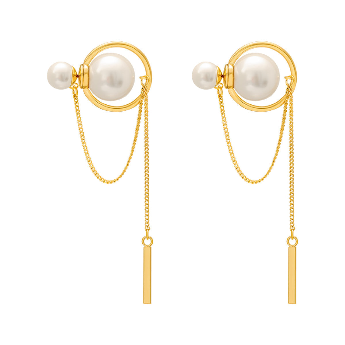 Women's Tassel Natural Freshwater Pearl Earring Kiwidrop