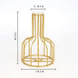 Nordic Simple Golden Glass Vase Zendrop