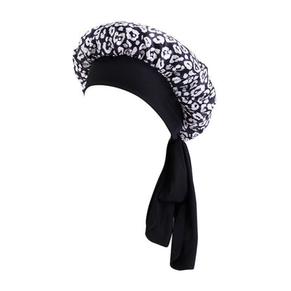 Women Satin Round Cap Sleep Hat Hair Protection Care Zendrop