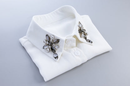 Vintage White Detachable Collar Zendrop