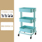 Movable wheeled kitchen storage rack trolley living room storage floor-to-floor beauty salon trolley supplies storage rack Larnt