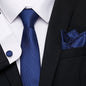 Men's Silk Tie Handkerchief and Cufflinks Set Dsers